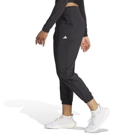 Women Aeroready Train Essentials Minimal Branding Woven Joggers, Black, A701_ONE, large image number 13