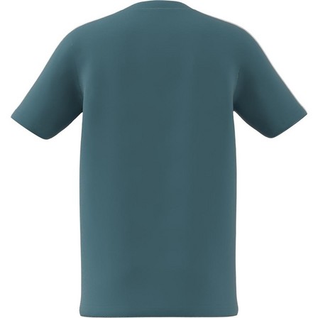 Kids Unisex Essentials 3-Stripes Cotton T-Shirt, Blue, A701_ONE, large image number 6