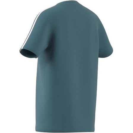 Kids Unisex Essentials 3-Stripes Cotton T-Shirt, Blue, A701_ONE, large image number 8