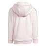 Unisex Kids Essentials 3-Stripes Zip Hooded Jacket, Pink, A701_ONE, thumbnail image number 2
