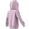 Unisex Kids Essentials 3-Stripes Zip Hooded Jacket, Pink, A701_ONE, thumbnail image number 6