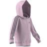 Unisex Kids Essentials 3-Stripes Zip Hooded Jacket, Pink, A701_ONE, thumbnail image number 12