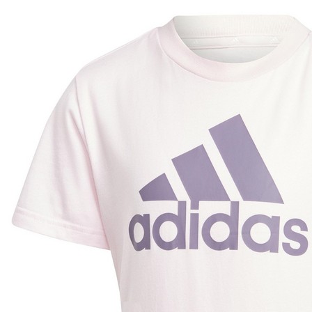 Kids Unisex Essentials Logo T-Shirt, Pink, A701_ONE, large image number 4