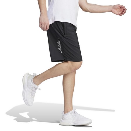 Men Scribble Shorts, Black, A701_ONE, large image number 1