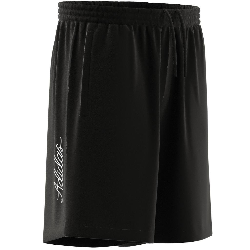 Men Scribble Shorts, Black, A701_ONE, large image number 9