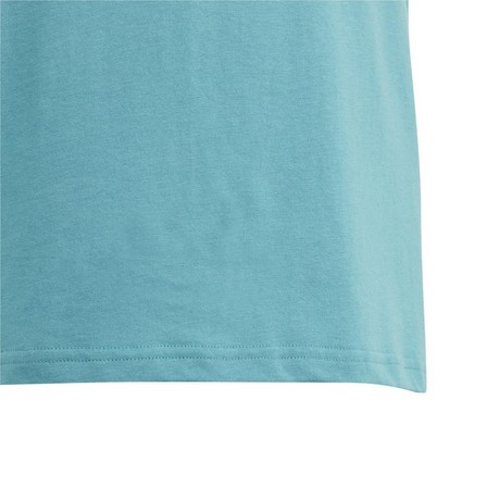 Unisex Kids Trefoil T-Shirt, Blue, A701_ONE, large image number 4