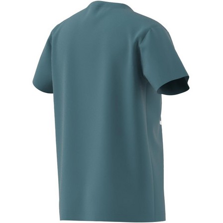 Unisex Kids Trefoil T-Shirt, Blue, A701_ONE, large image number 11