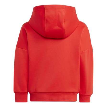 Unisex Kids Adidas X Classic Lego Winter Hoodie, Red, A701_ONE, large image number 2
