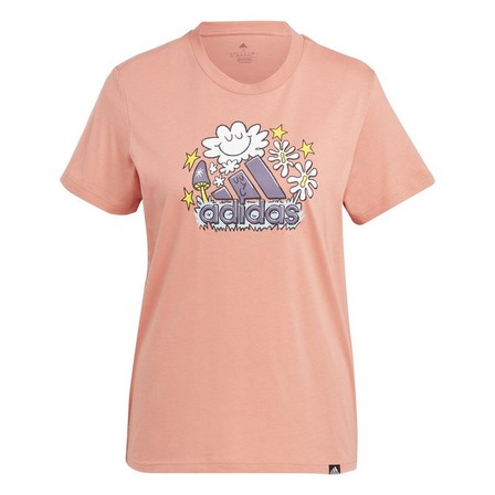 Female Doodle Graphic T-Shirt, Pink, A701_ONE, large image number 3