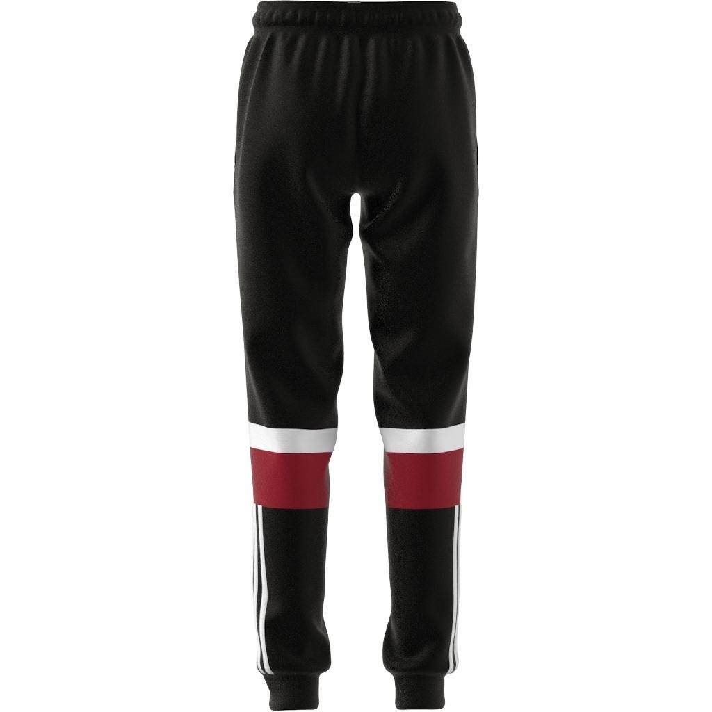 Kids Unisex Tiberio 3-Stripes Colorblock Fleece Joggers Kids, Black, A701_ONE, large image number 9