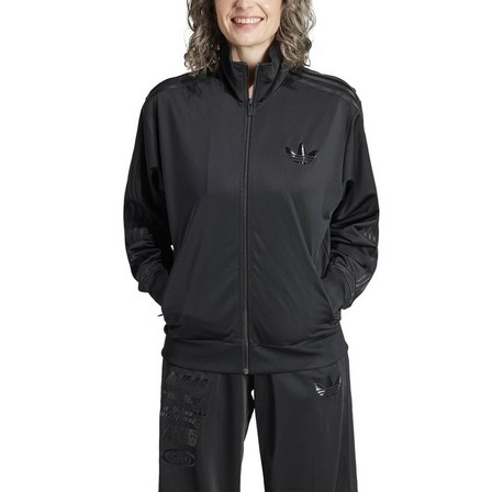 Women Multiple Logo Firebird Track Top, Black, A701_ONE, large image number 2