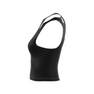 Women Essentials Rib Tank Top, Black, A701_ONE, thumbnail image number 6