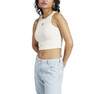 Women Essentials Rib Tank Top, White, A701_ONE, thumbnail image number 1