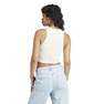 Women Essentials Rib Tank Top, White, A701_ONE, thumbnail image number 4