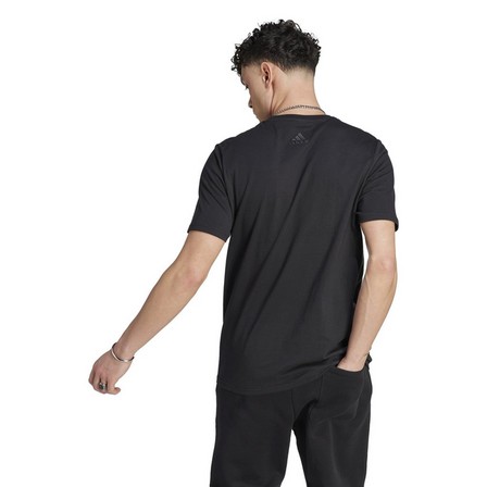 Men Essentials Single Jersey Big Logo T-Shirt, Black, A701_ONE, large image number 3