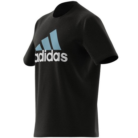 Men Essentials Single Jersey Big Logo T-Shirt, Black, A701_ONE, large image number 7