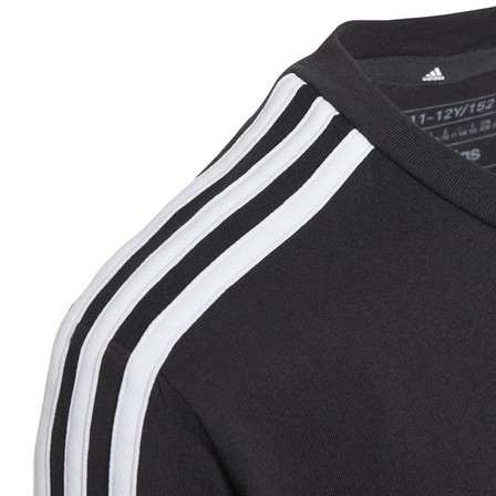 Unisex Kids Tiberio 3-Stripes Colorblock T-Shirt, Black, A701_ONE, large image number 6