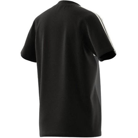 Unisex Kids Tiberio 3-Stripes Colorblock T-Shirt, Black, A701_ONE, large image number 13