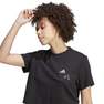 Women Scribble Embroidery Crop T-Shirt, Black, A701_ONE, thumbnail image number 5
