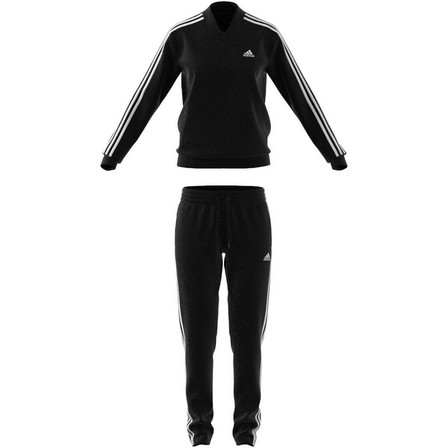Women Essentials 3-Stripes Tracksuit, Black, A701_ONE, large image number 7