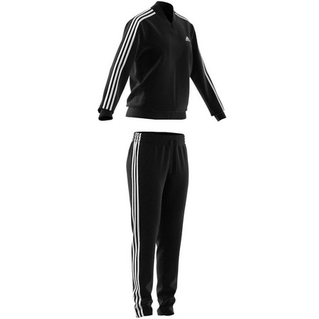 Women Essentials 3-Stripes Tracksuit, Black, A701_ONE, large image number 10