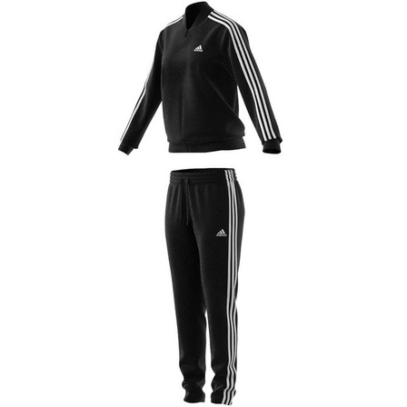Women Essentials 3-Stripes Tracksuit, Black, A701_ONE, large image number 15