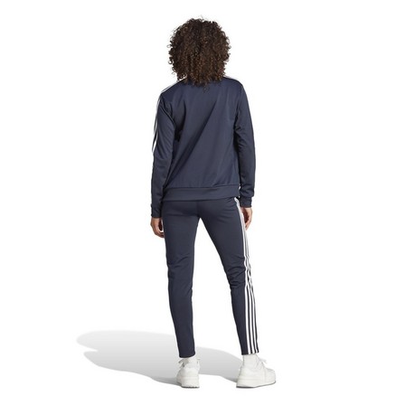 Women Essentials 3-Stripes Tracksuit, Blue, A701_ONE, large image number 4
