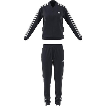 Women Essentials 3-Stripes Tracksuit, Blue, A701_ONE, large image number 7