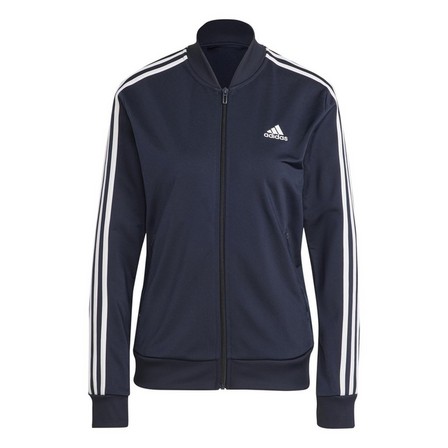 Women Essentials 3-Stripes Tracksuit, Blue, A701_ONE, large image number 10