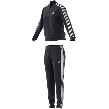 Women Essentials 3-Stripes Tracksuit, Blue, A701_ONE, large image number 11