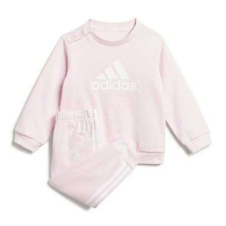 Kids Unisex Badge Of Sport French Terry Jogger, Pink, A701_ONE, large image number 1