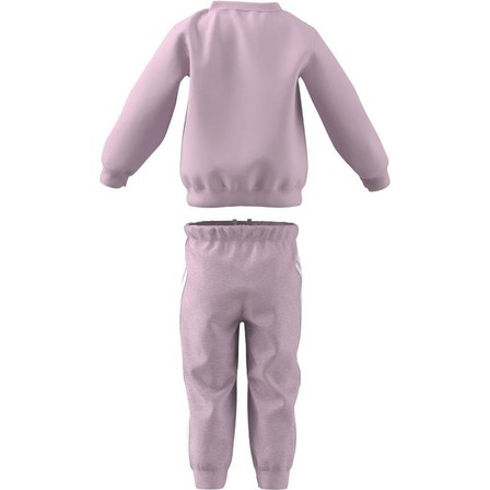 Kids Unisex Badge Of Sport French Terry Jogger, Pink, A701_ONE, large image number 7