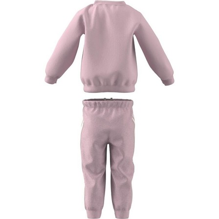 Kids Unisex Badge Of Sport French Terry Jogger, Pink, A701_ONE, large image number 11
