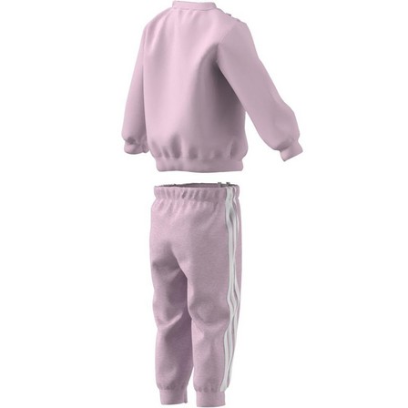 Kids Unisex Badge Of Sport French Terry Jogger, Pink, A701_ONE, large image number 12