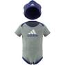 Kids Unisex Essentials Bodysuit And Beanie Gift Set, Grey, A701_ONE, thumbnail image number 11