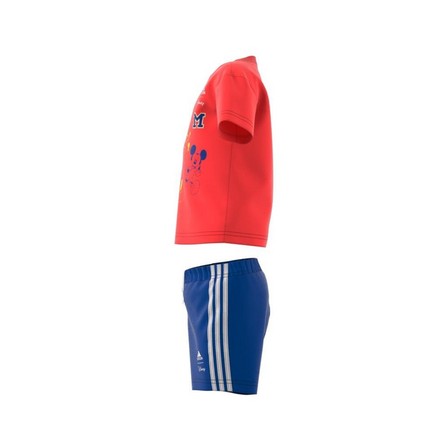 Unisex Kids Adidas X Disney Co-Ord Set, Red, A701_ONE, large image number 8
