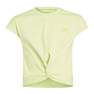 Kids Girls Yoga Aeroready Crop Slim T-Shirt, Yellow, A701_ONE, thumbnail image number 1