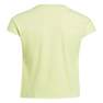 Kids Girls Yoga Aeroready Crop Slim T-Shirt, Yellow, A701_ONE, thumbnail image number 2