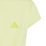 Kids Girls Yoga Aeroready Crop Slim T-Shirt, Yellow, A701_ONE, thumbnail image number 3