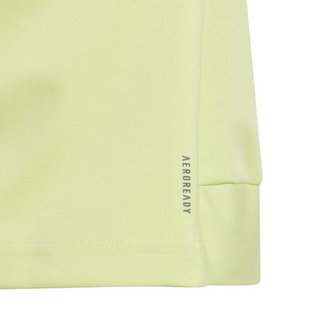 Kids Girls Yoga Aeroready Crop Slim T-Shirt, Yellow, A701_ONE, large image number 5