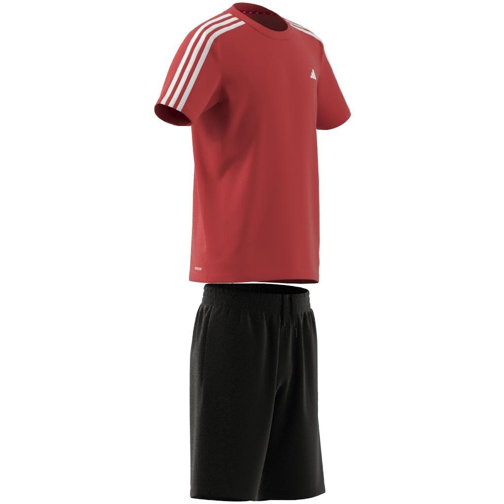 Unisex Kids Train Essentials Aeroready 3-Stripes Training Set, Orange, A701_ONE, large image number 15