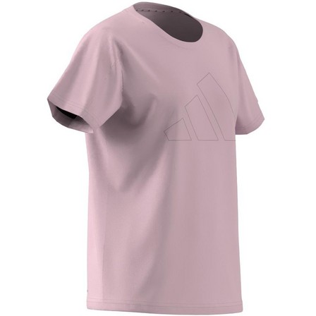 Kids Girls Essentials Aeroready Logo T-Shirt, Pink, A701_ONE, large image number 1