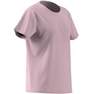 Kids Girls Essentials Aeroready Logo T-Shirt, Pink, A701_ONE, thumbnail image number 1