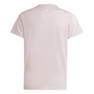 Kids Girls Essentials Aeroready Logo T-Shirt, Pink, A701_ONE, thumbnail image number 4