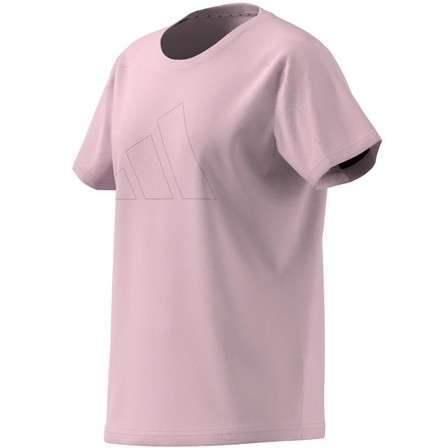 Kids Girls Essentials Aeroready Logo T-Shirt, Pink, A701_ONE, large image number 13