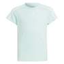 Kids Girls Train Essentials Aeroready Training T-Shirt, Green, A701_ONE, thumbnail image number 1
