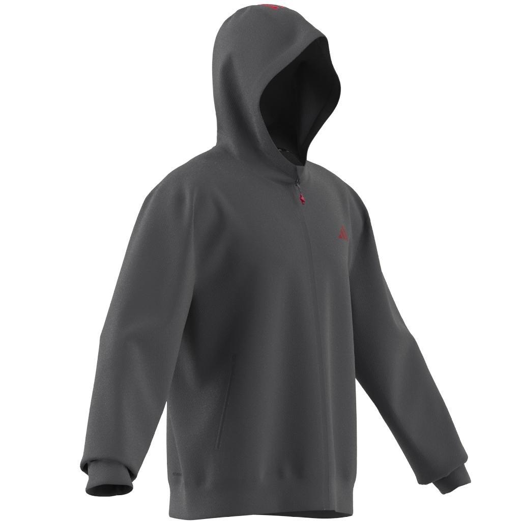 Men Train Essentials Seasonal Training Full-Zip Hoodie, Grey, A701_ONE, large image number 14