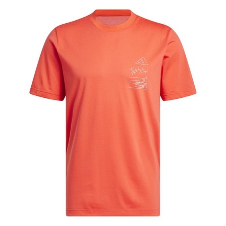 Men Adizero Graphic T-Shirt, Orange, A701_ONE, large image number 2