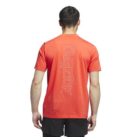 Men Adizero Graphic T-Shirt, Orange, A701_ONE, large image number 3