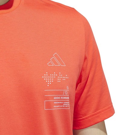 Men Adizero Graphic T-Shirt, Orange, A701_ONE, large image number 4